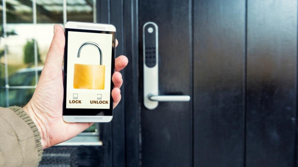 Smart lock and security camera system installation in Los Angeles