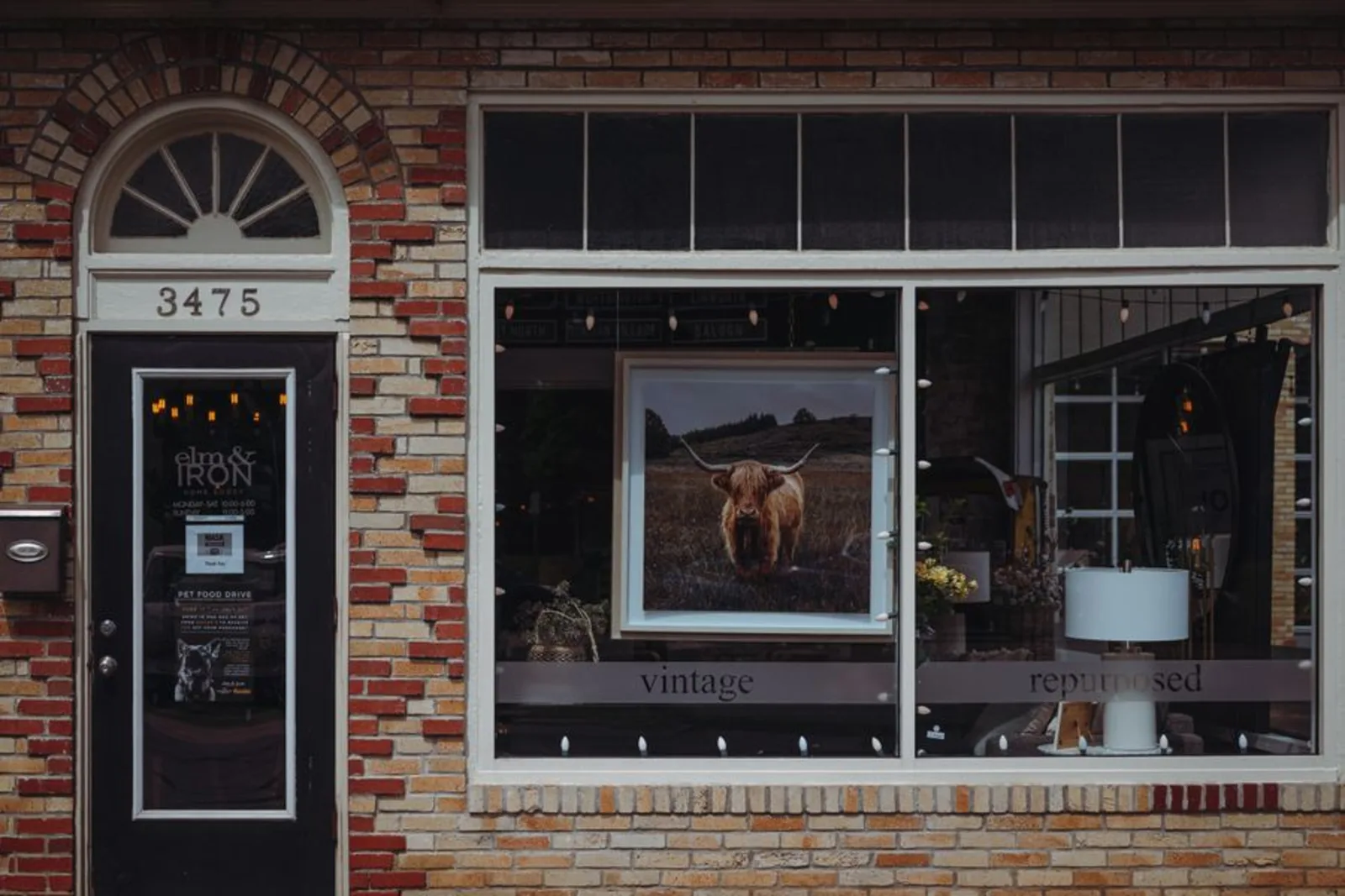 Small business storefront entrance